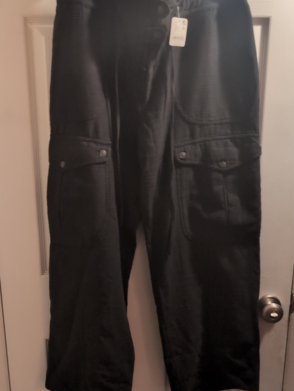 NWT We The Free Park Ave Pull-On Cargo Pants-Black - Picture 3 of 6
